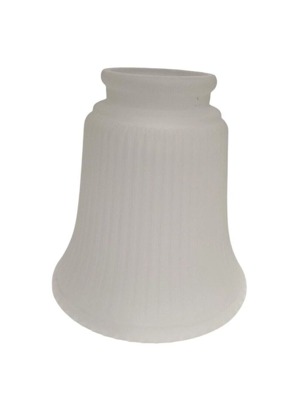 Frosted Glass Lamp Shade Ribbed Art Deco Mid Century Replacement